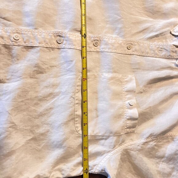 vintage Tommy Bahama Indigo Palms Mens White Short-Sleeve Button-Down Shirt M‎ - Picture 3 of 5